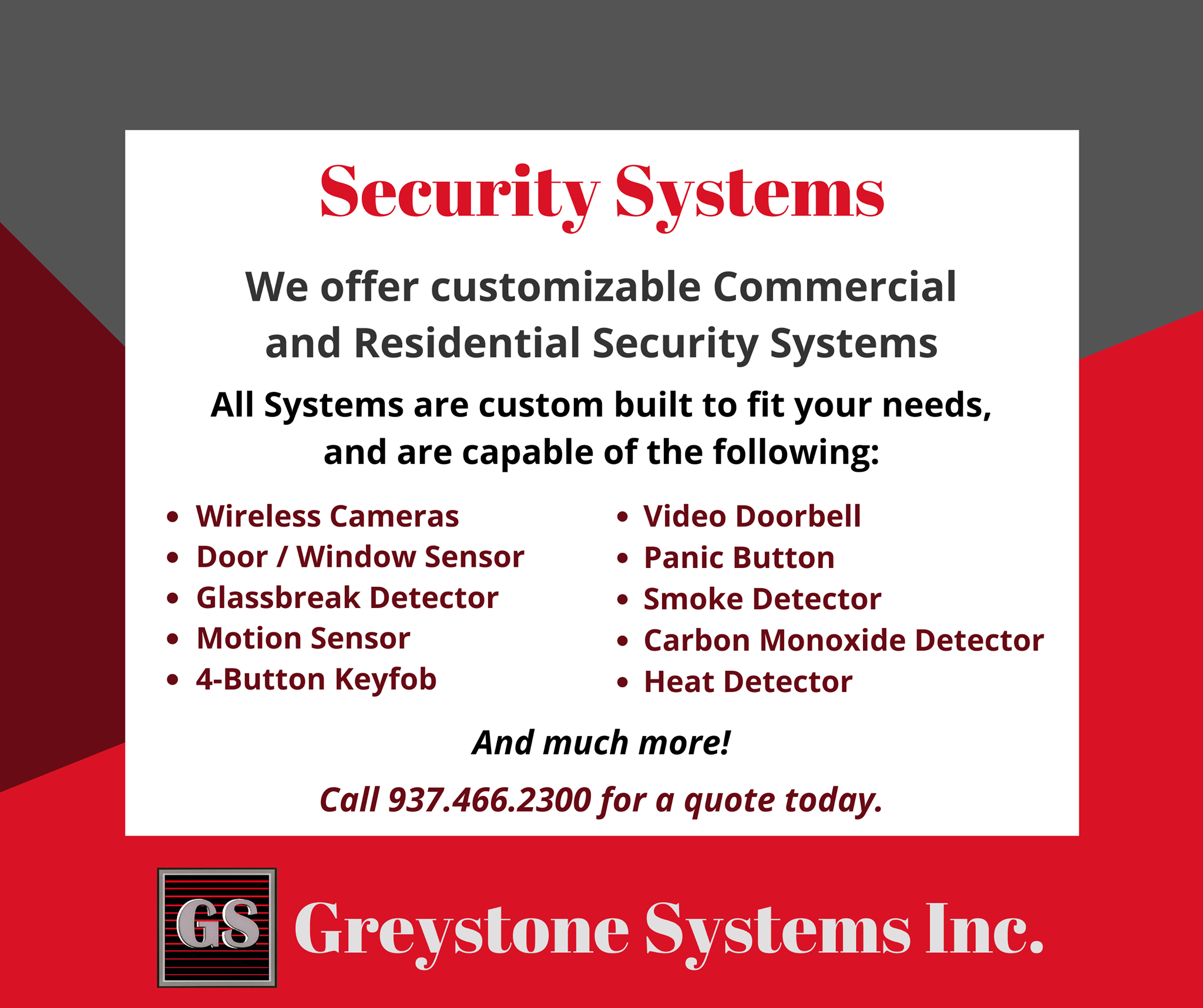 Greystone Systems Inc
