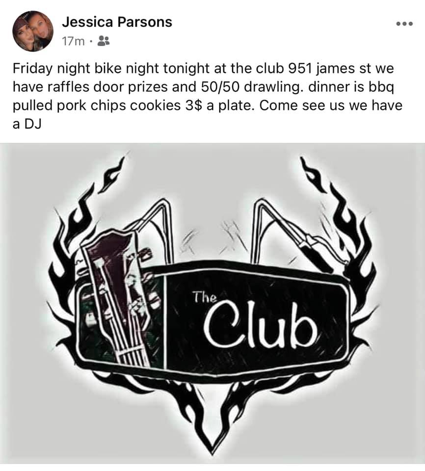 Club Panama Menu