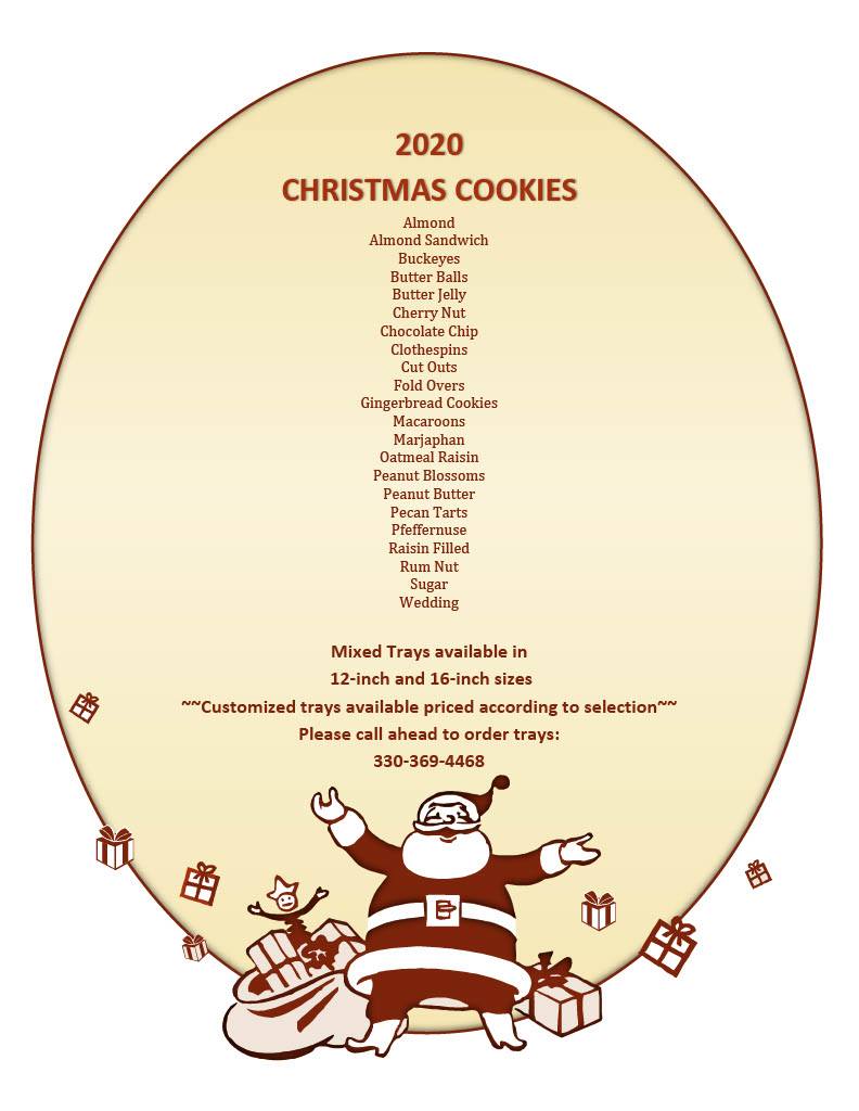 Warren Baking Co Menu