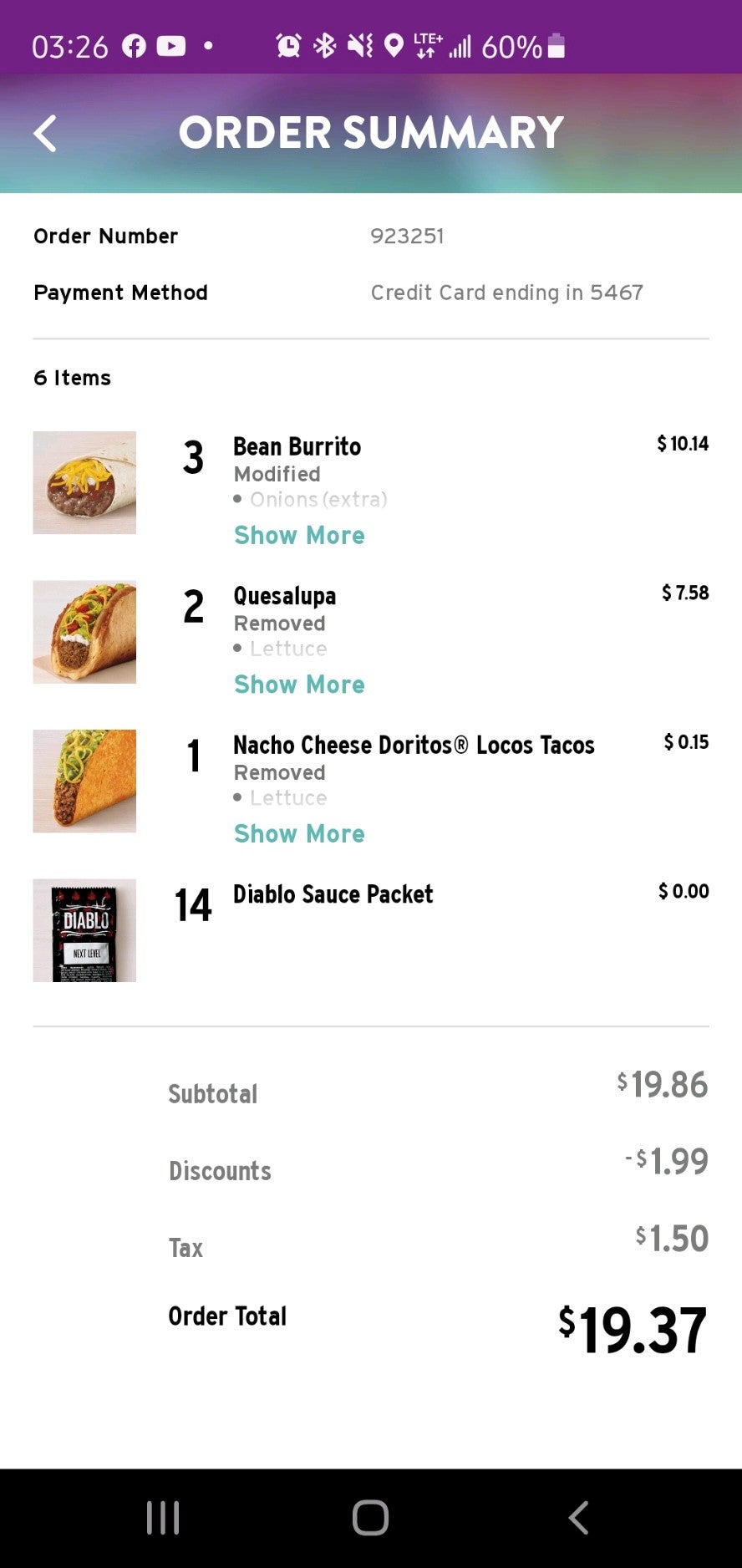 Taco Bell Menu