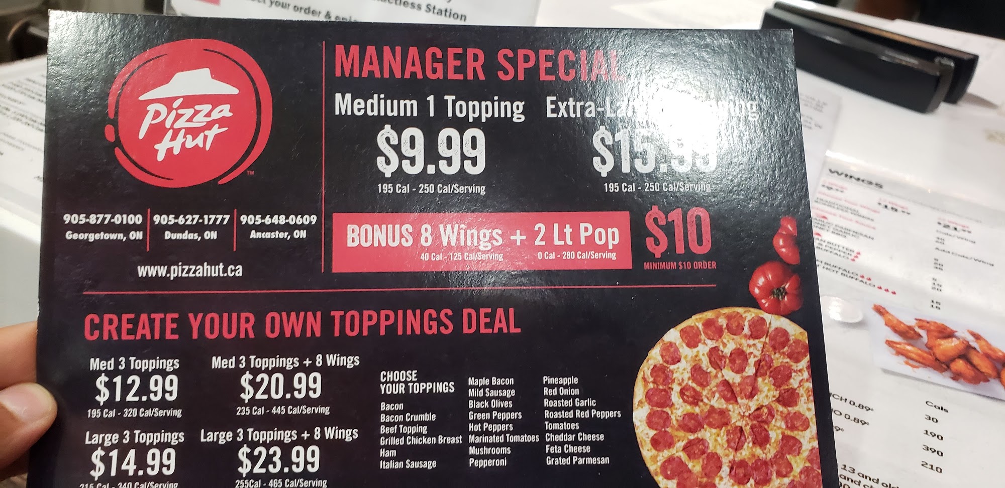 Pizza Hut Ancaster Menu