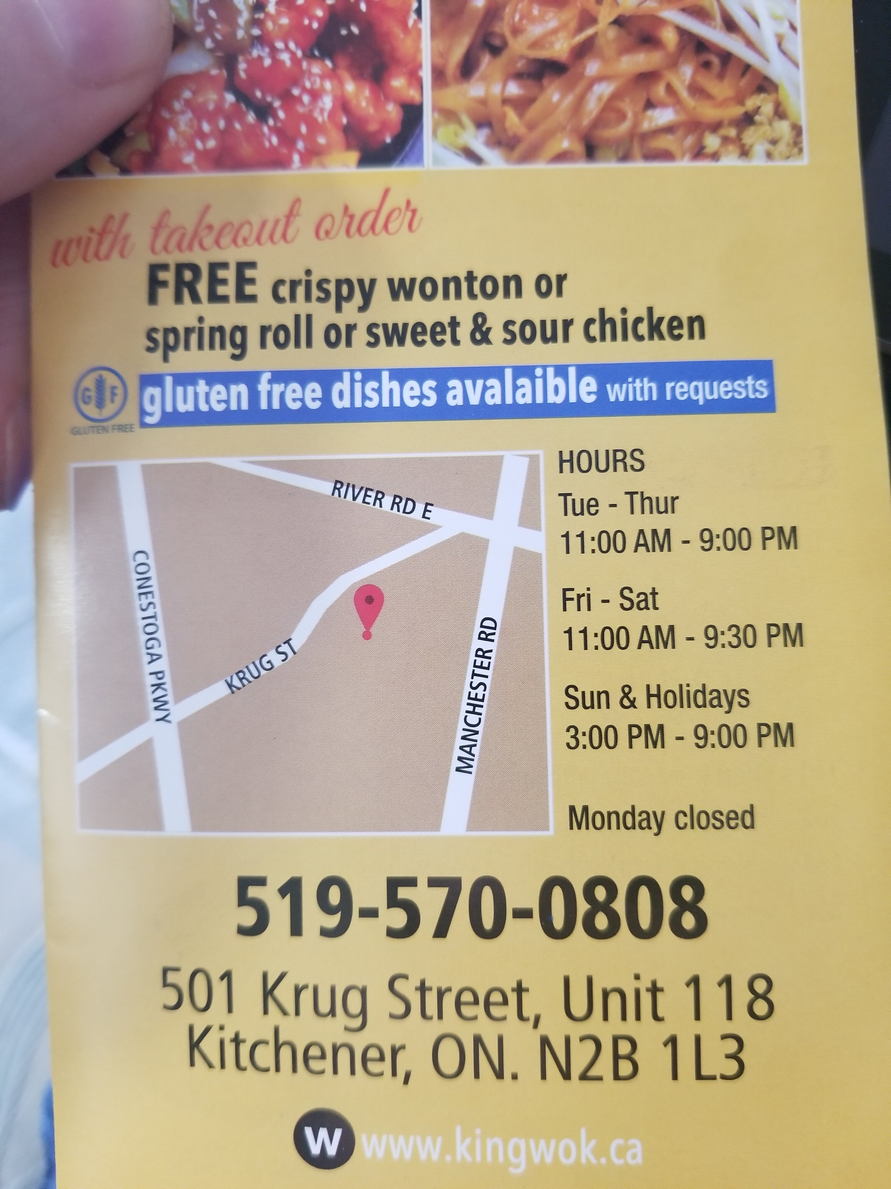 King Wok Chinese Food Menu