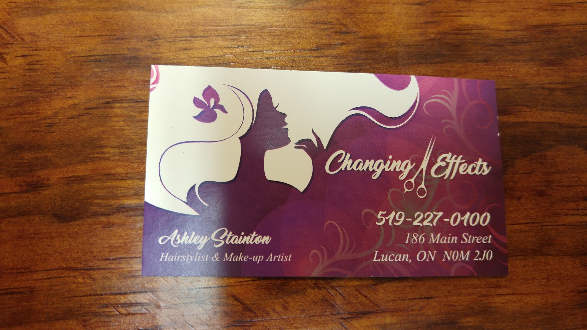 Changing Effects 186 Main St, Lucan Ontario N0M 2J0