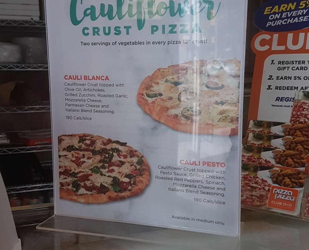 Pizza Pizza Menu