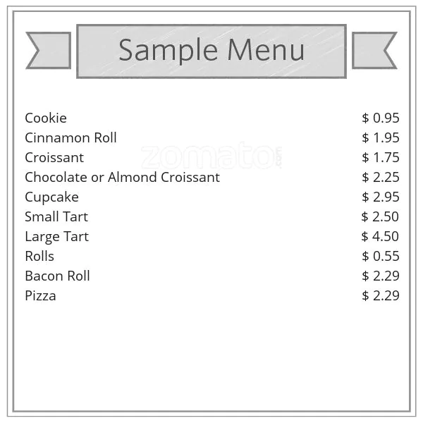 Brown Loaf Bakery Menu