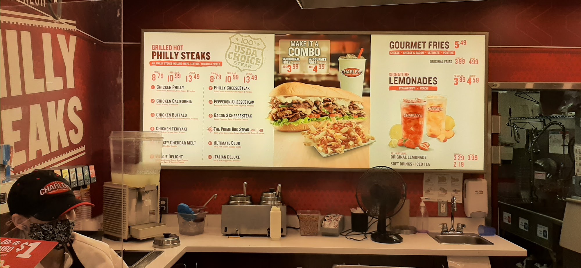 Charleys Cheesesteaks Menu