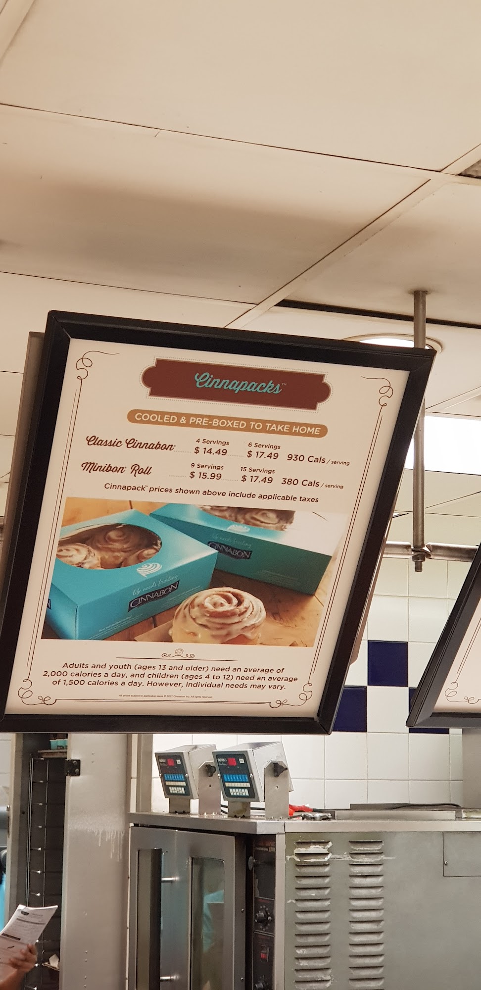 Cinnabon Menu