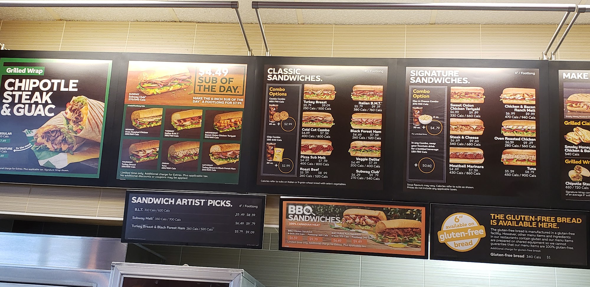 Subway Menu