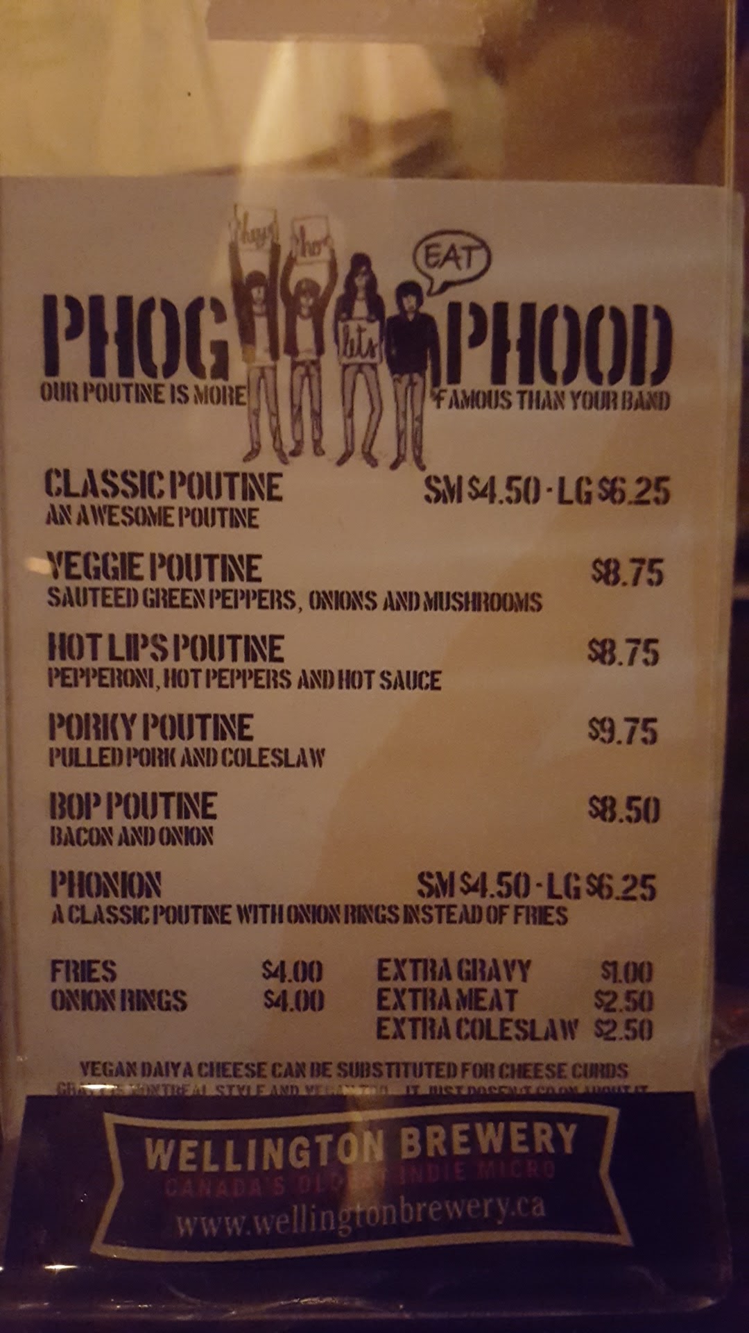 Phog Lounge Menu