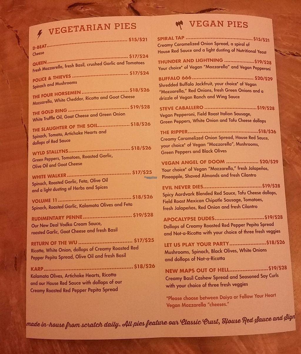 Slice Downtown Menu
