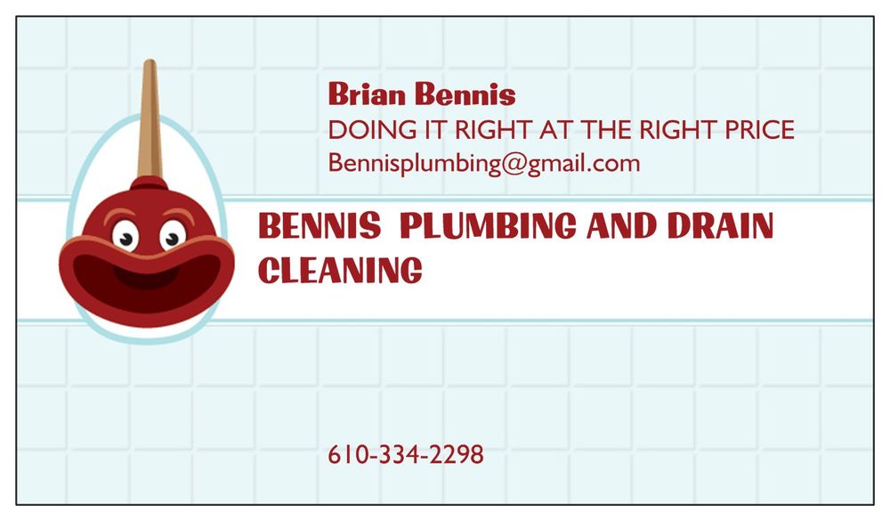 Bennis Plumbing and Drain Cleaning 554 Wyatt Dr, Blandon Pennsylvania 19510