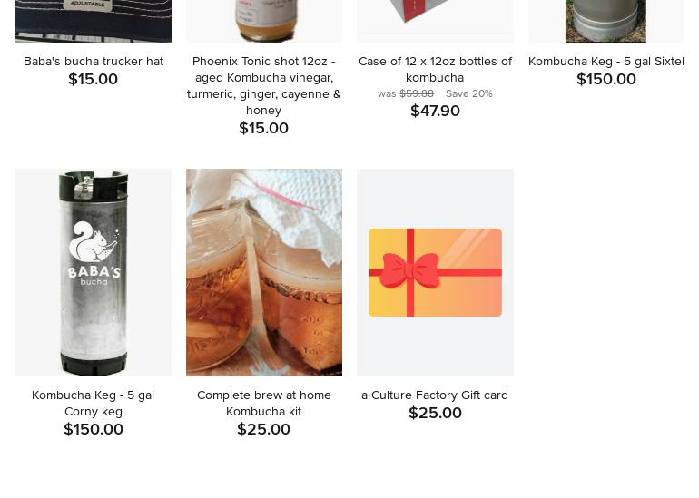 a Culture Factory Menu