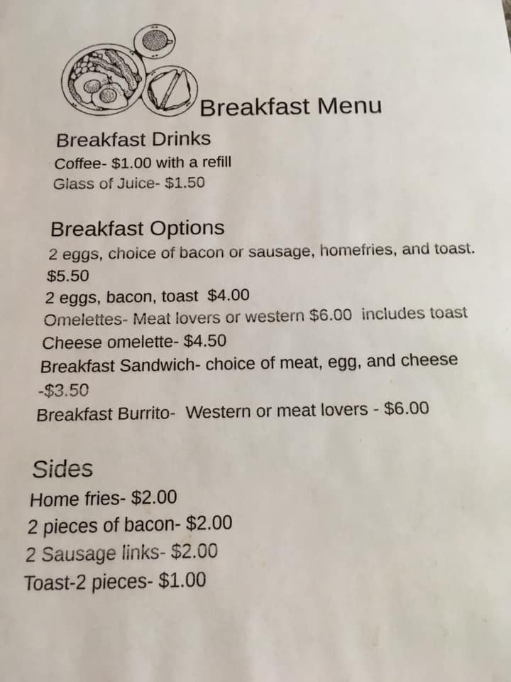 Park Hotel Menu