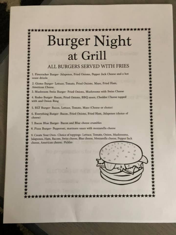 Grill Fire Co Social Quarters Menu