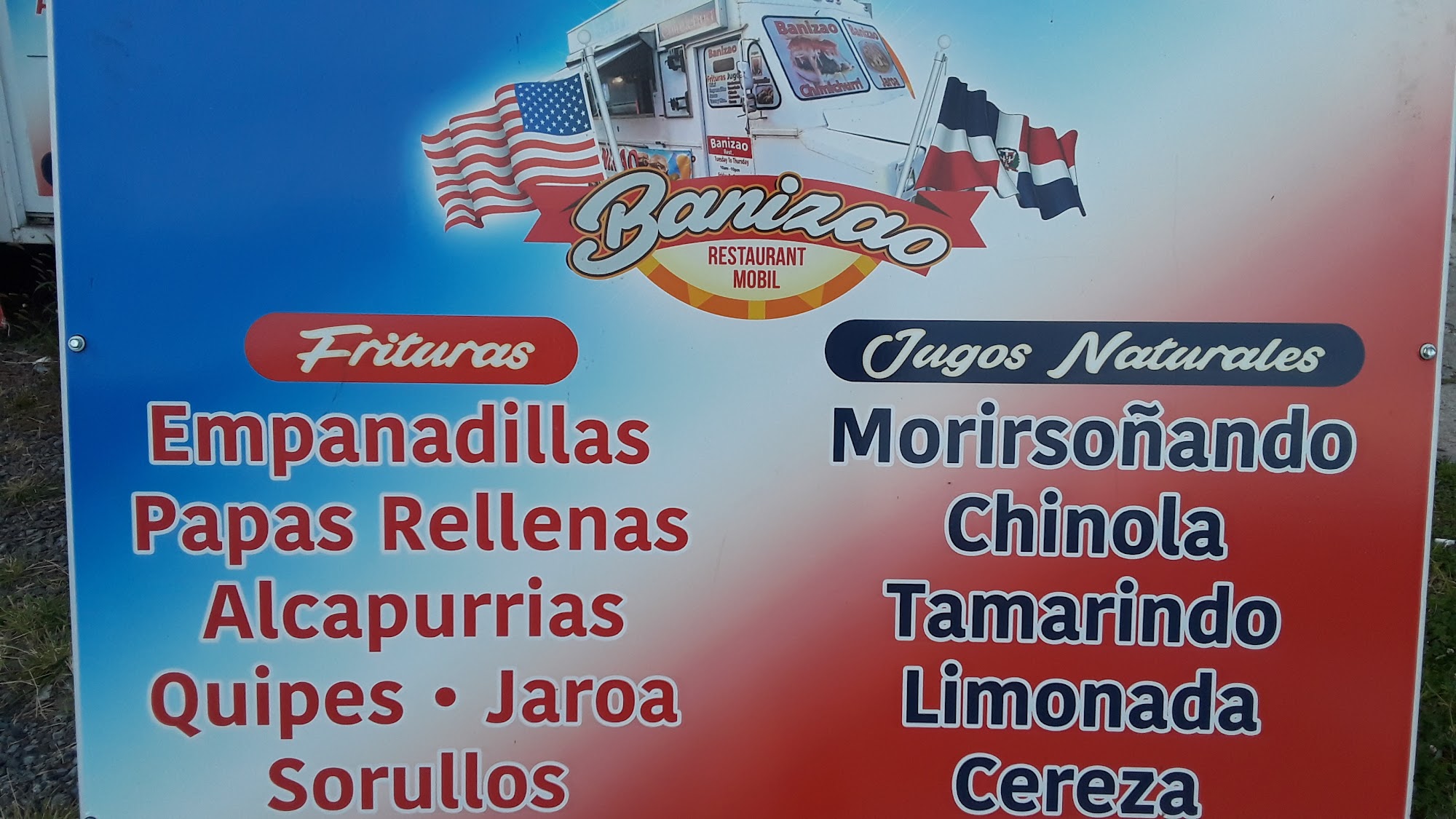 Banizao Mobile Restaurant Menu