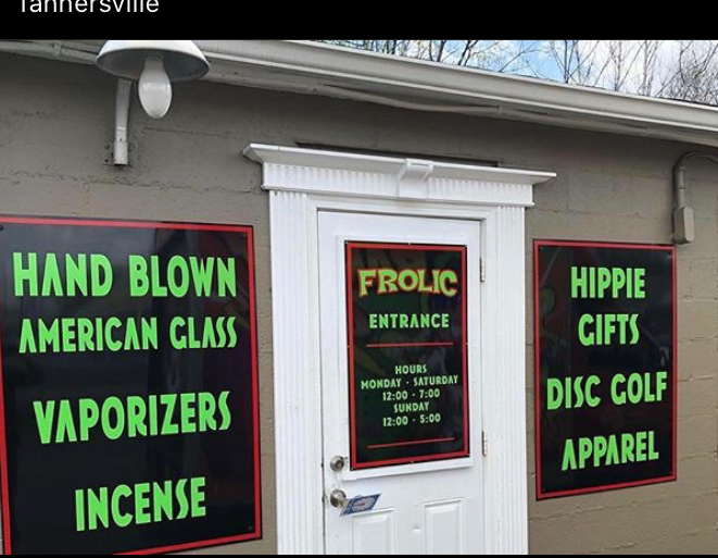 Frolic On the Mountain ~American Glass, CBD, Vapes , Disc Golf And Gift Shop