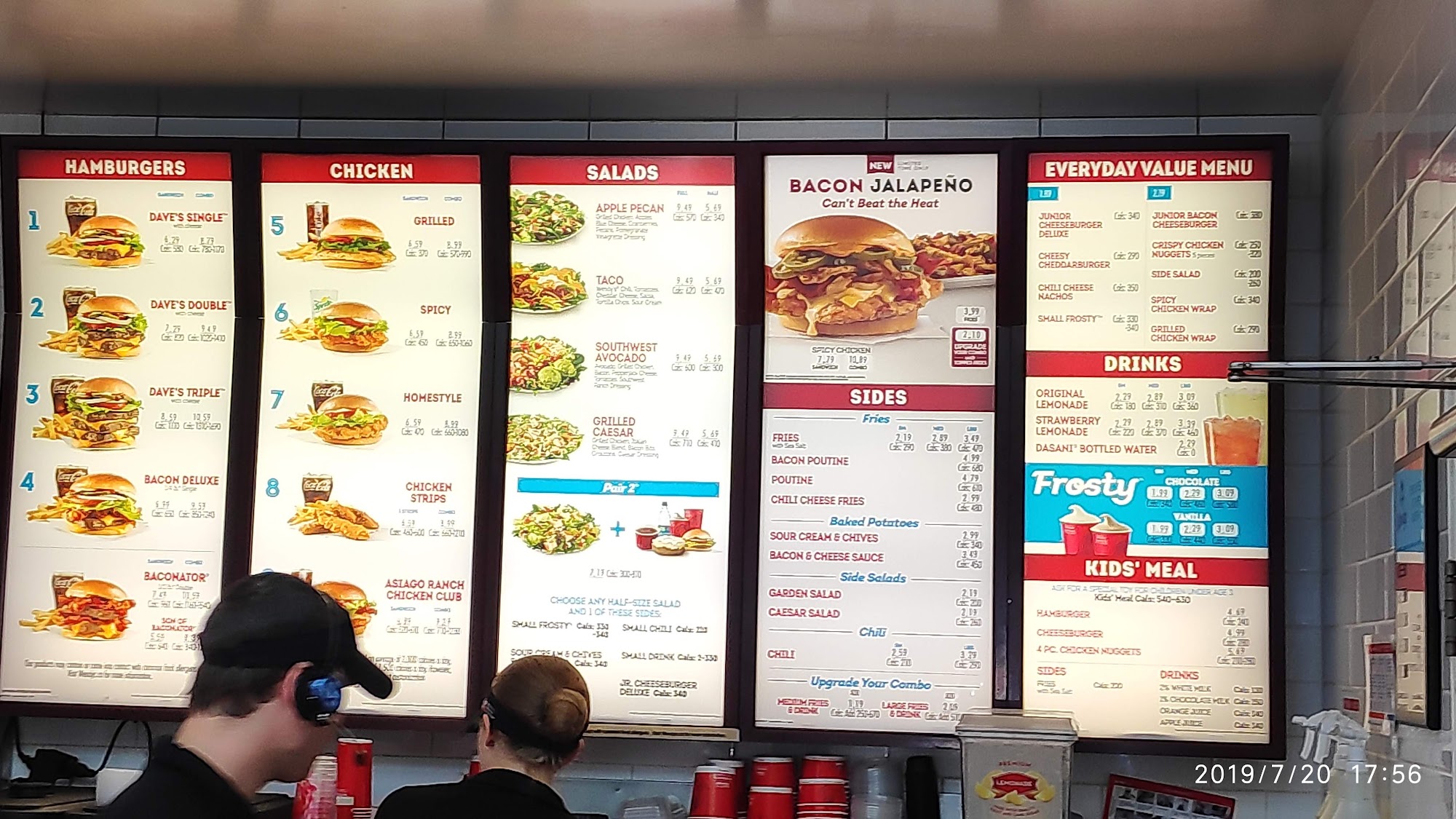 Tim Hortons Menu