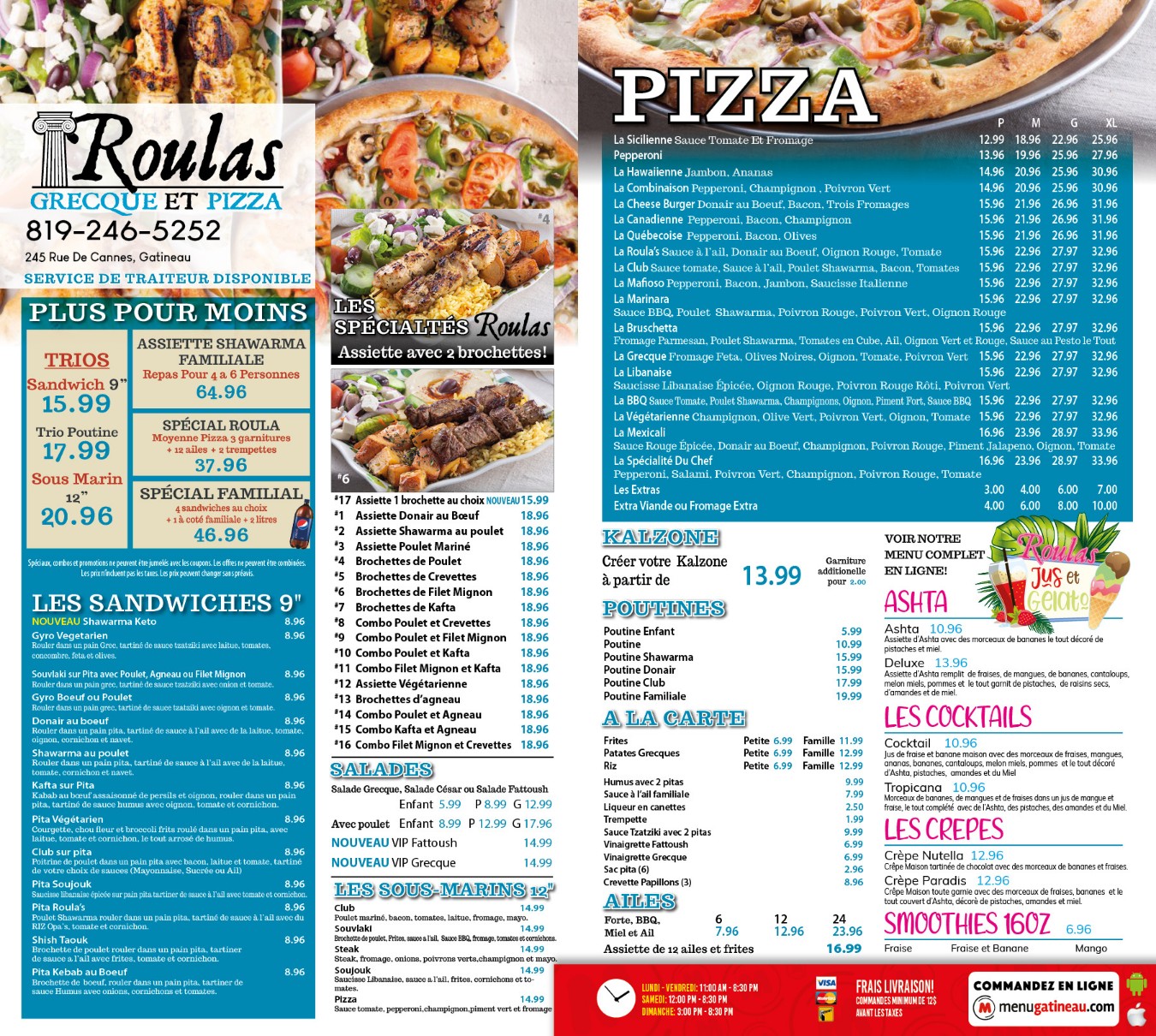 Roulas Menu