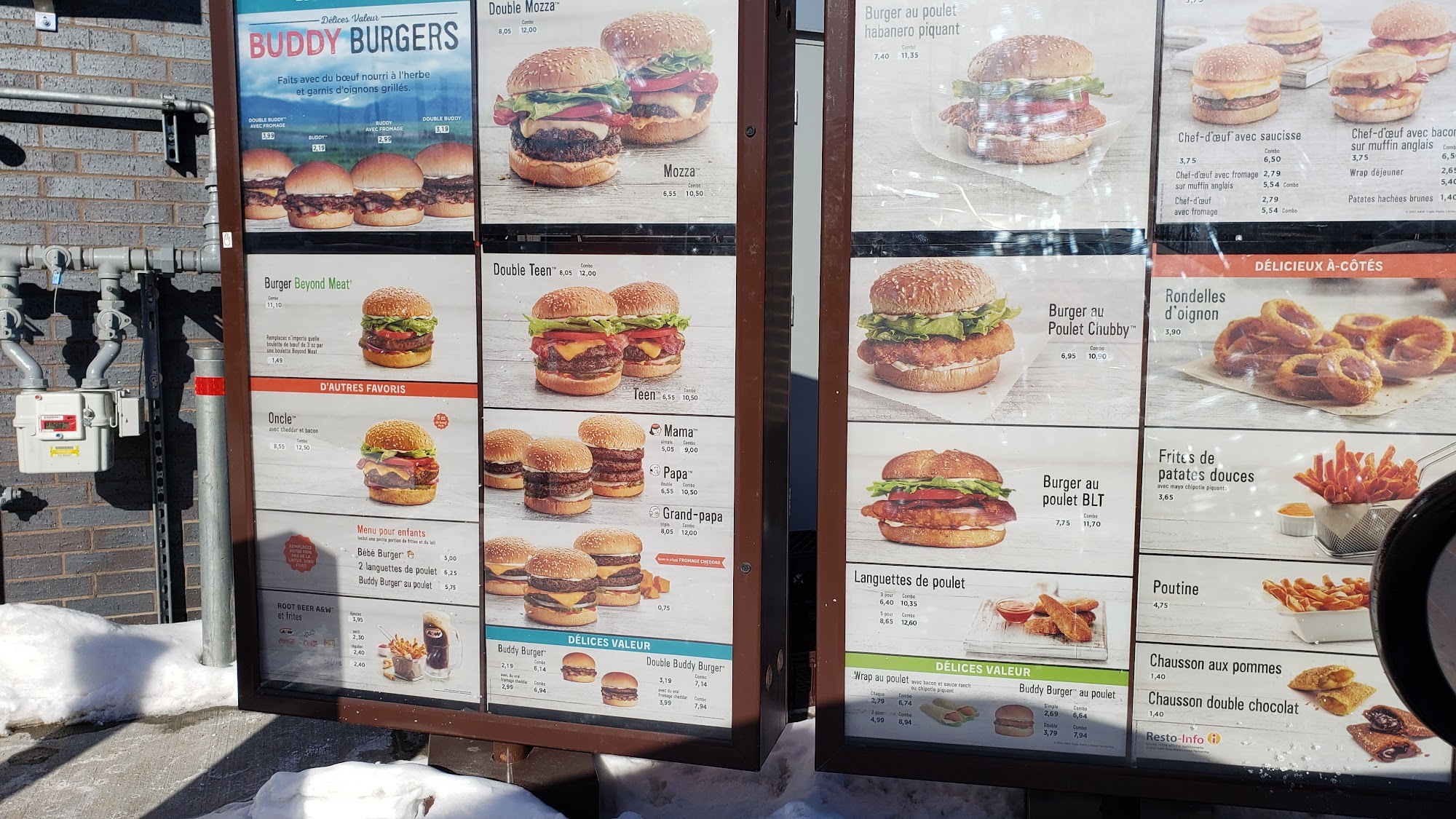 A&W Menu