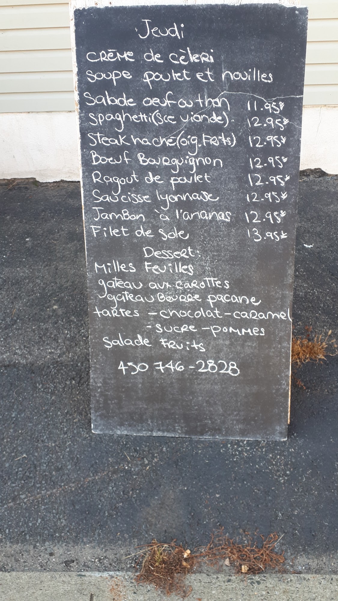 Resto Chez Mimi Menu