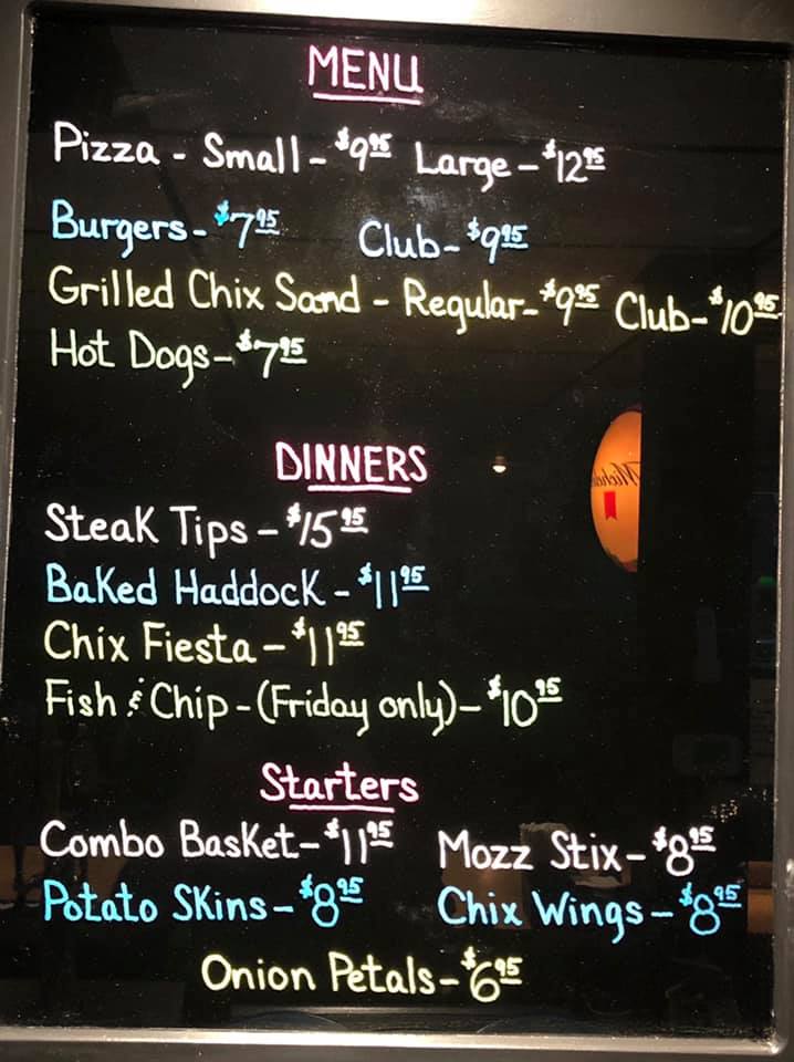 Lower Level Bar & Grill Menu