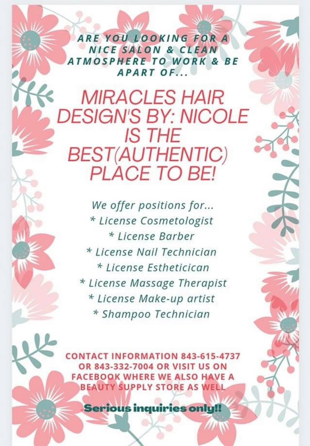 Miracles Hair Designs By Nicole