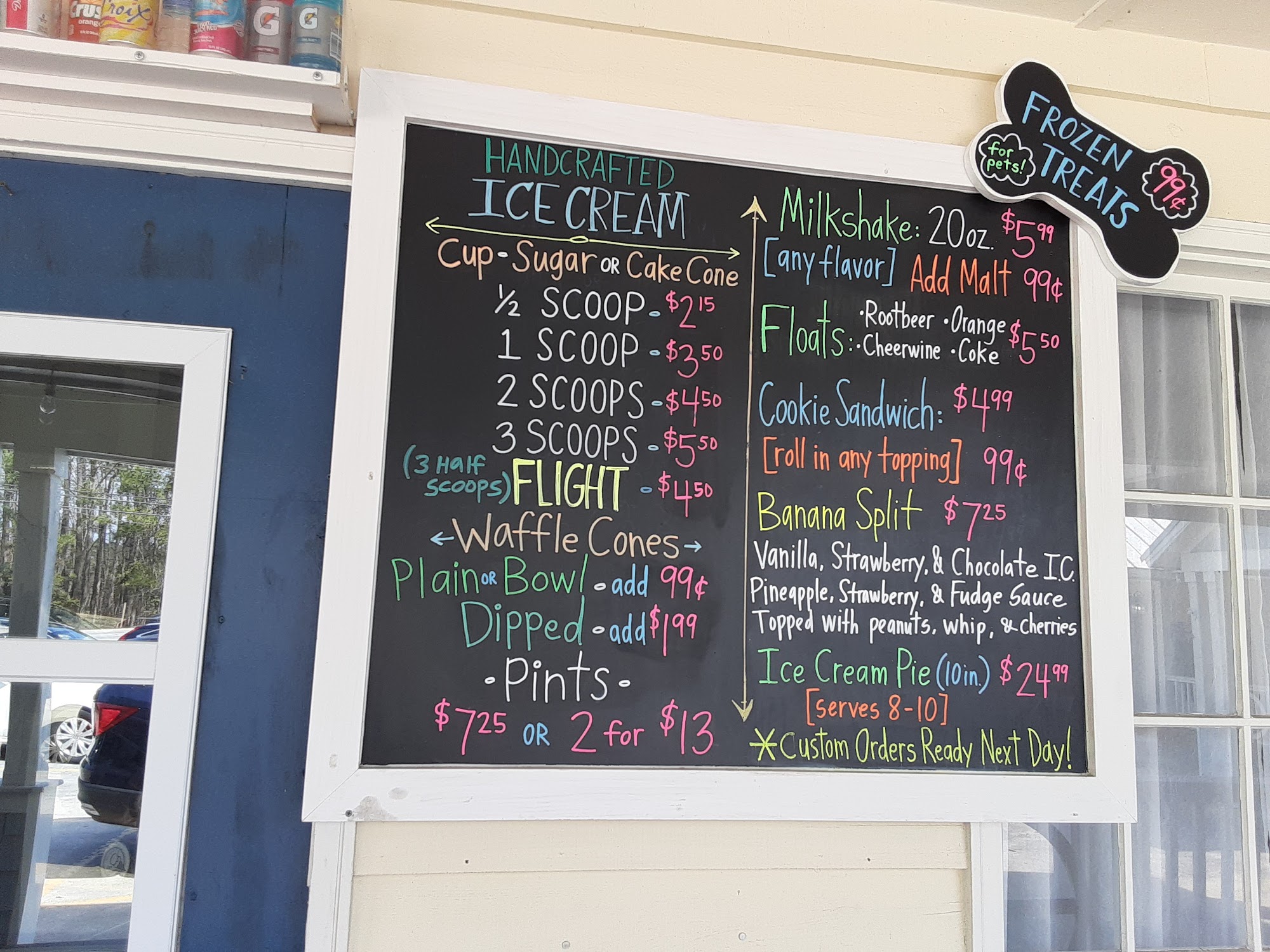 Incredible Edibles Bakery, Pawleys Island, SC Menu