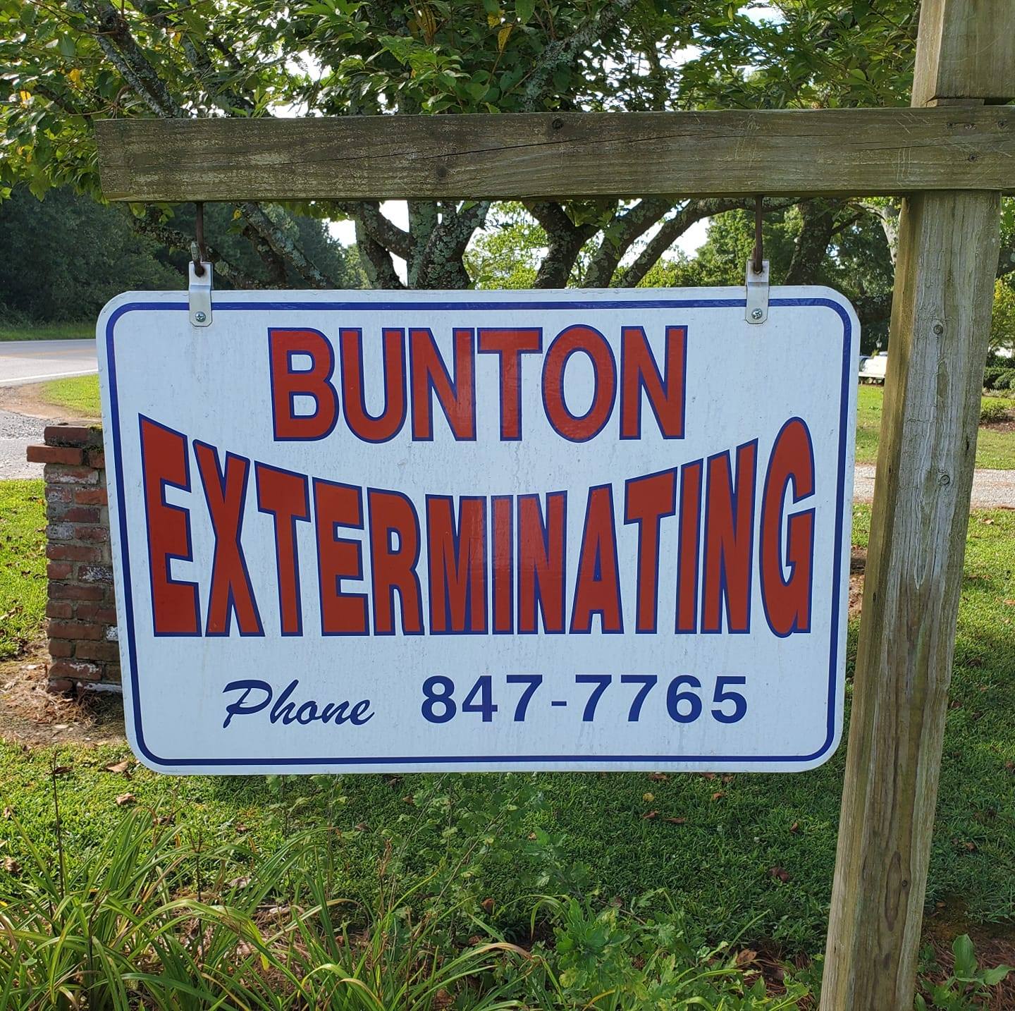 Bunton Exterminating 905 Beaverdam Rd, Williamston South Carolina 29697