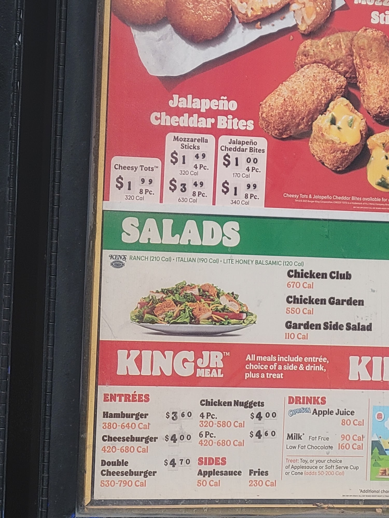 Burger King Menu