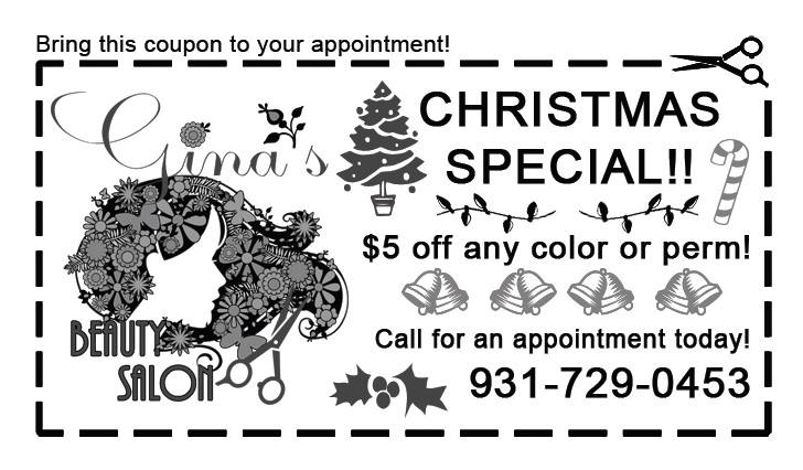 Gina's Beauty Salon 7022 Meadow Dr #1134, Centerville Tennessee 37033
