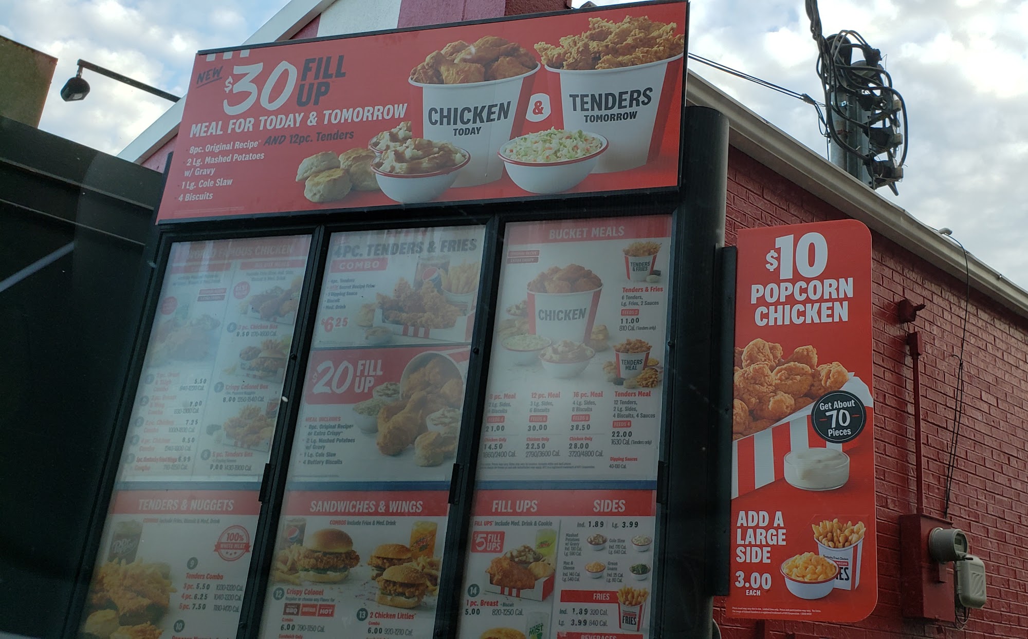 KFC Menu