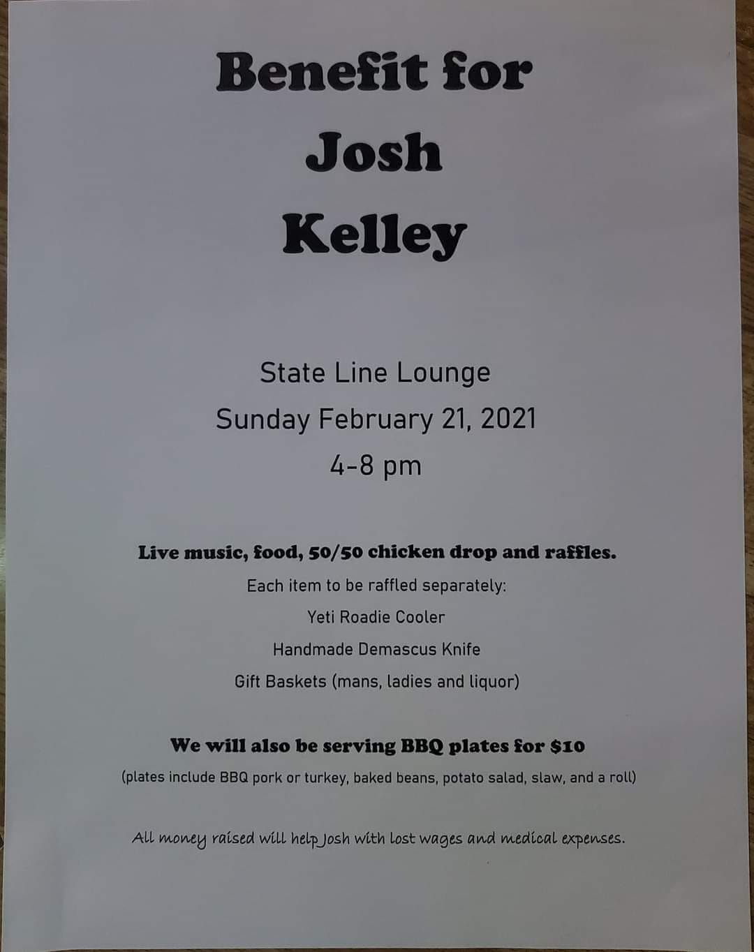 State Line Lounge Menu