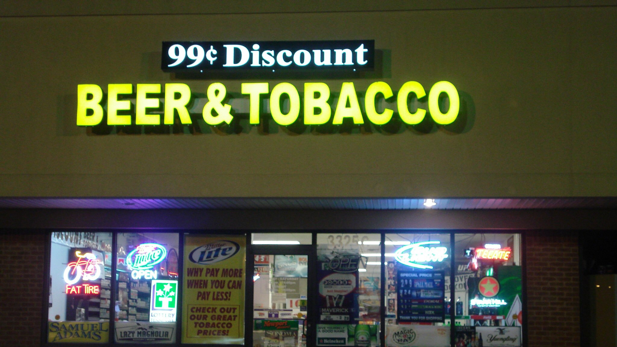 99c discount tobacco& beer