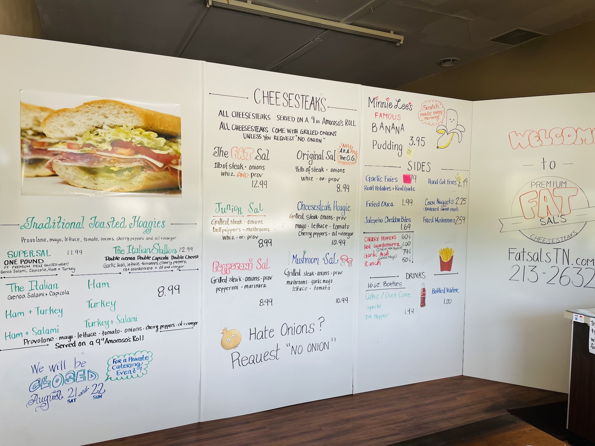 June Bug's Slab House Menu