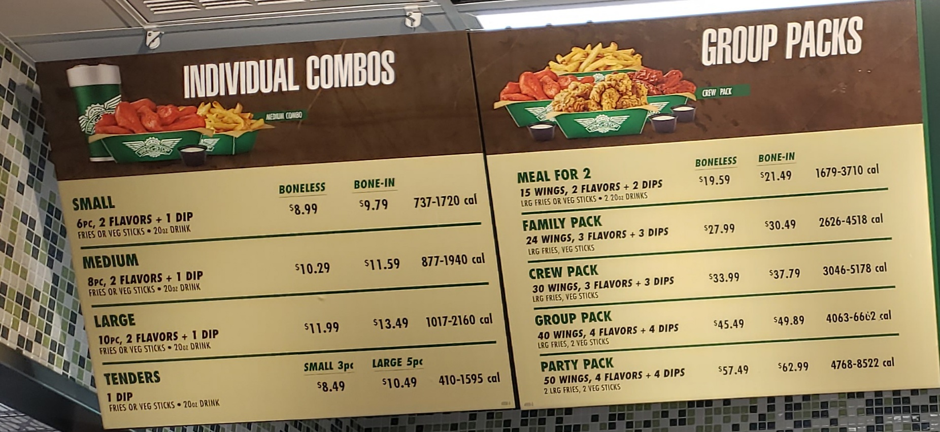 Wingstop Menu