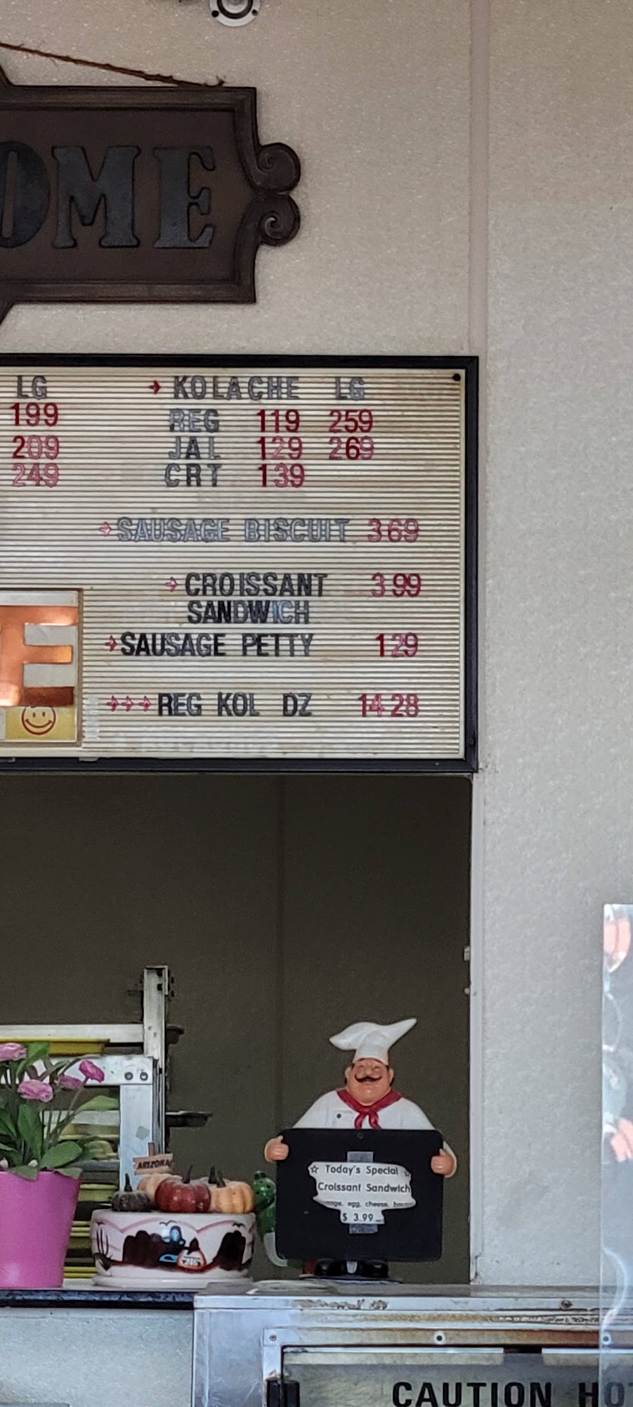 Donut Hole Menu