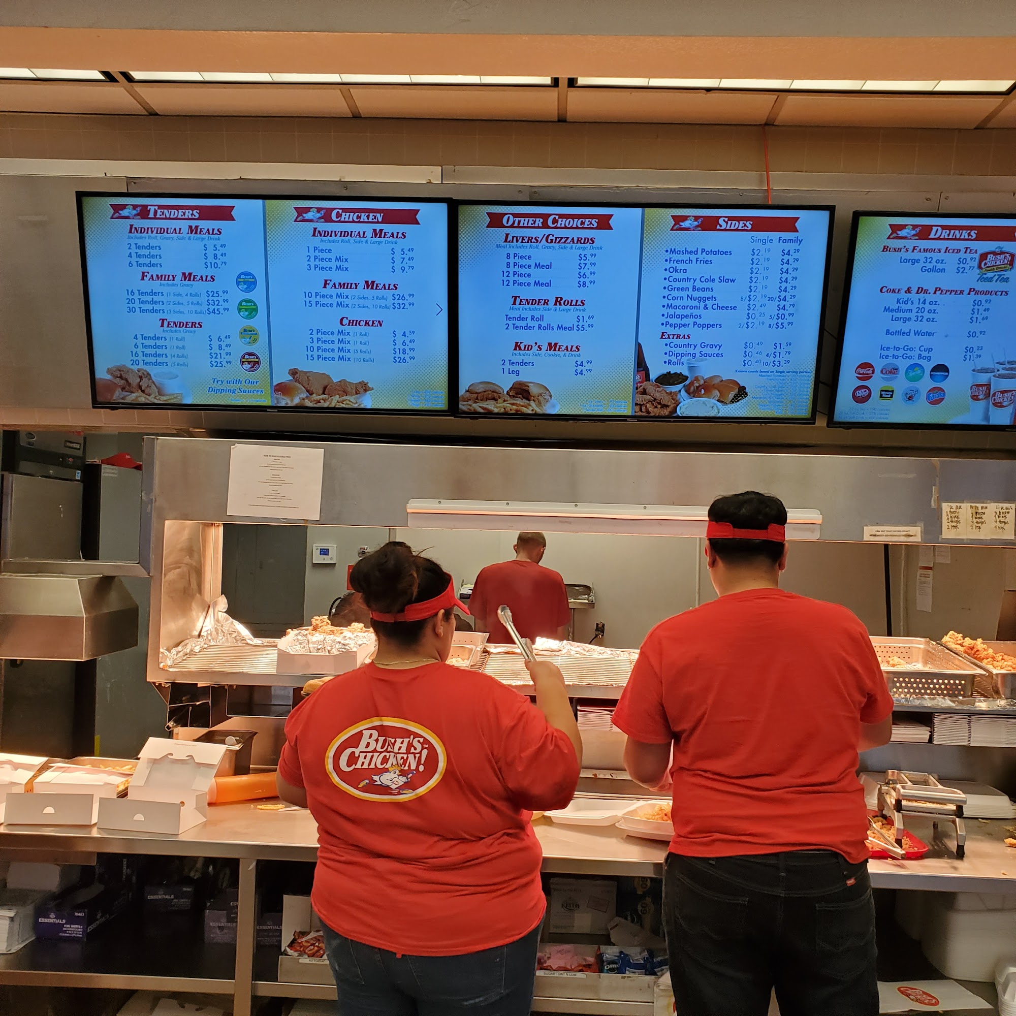 Bush's Chicken Menu