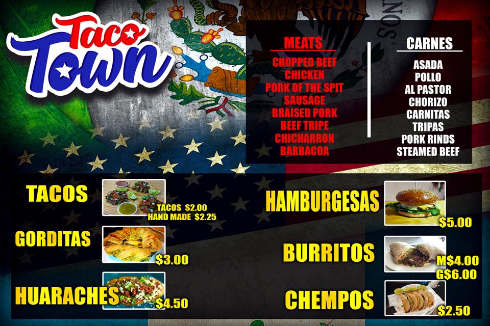 Taco Town Menu
