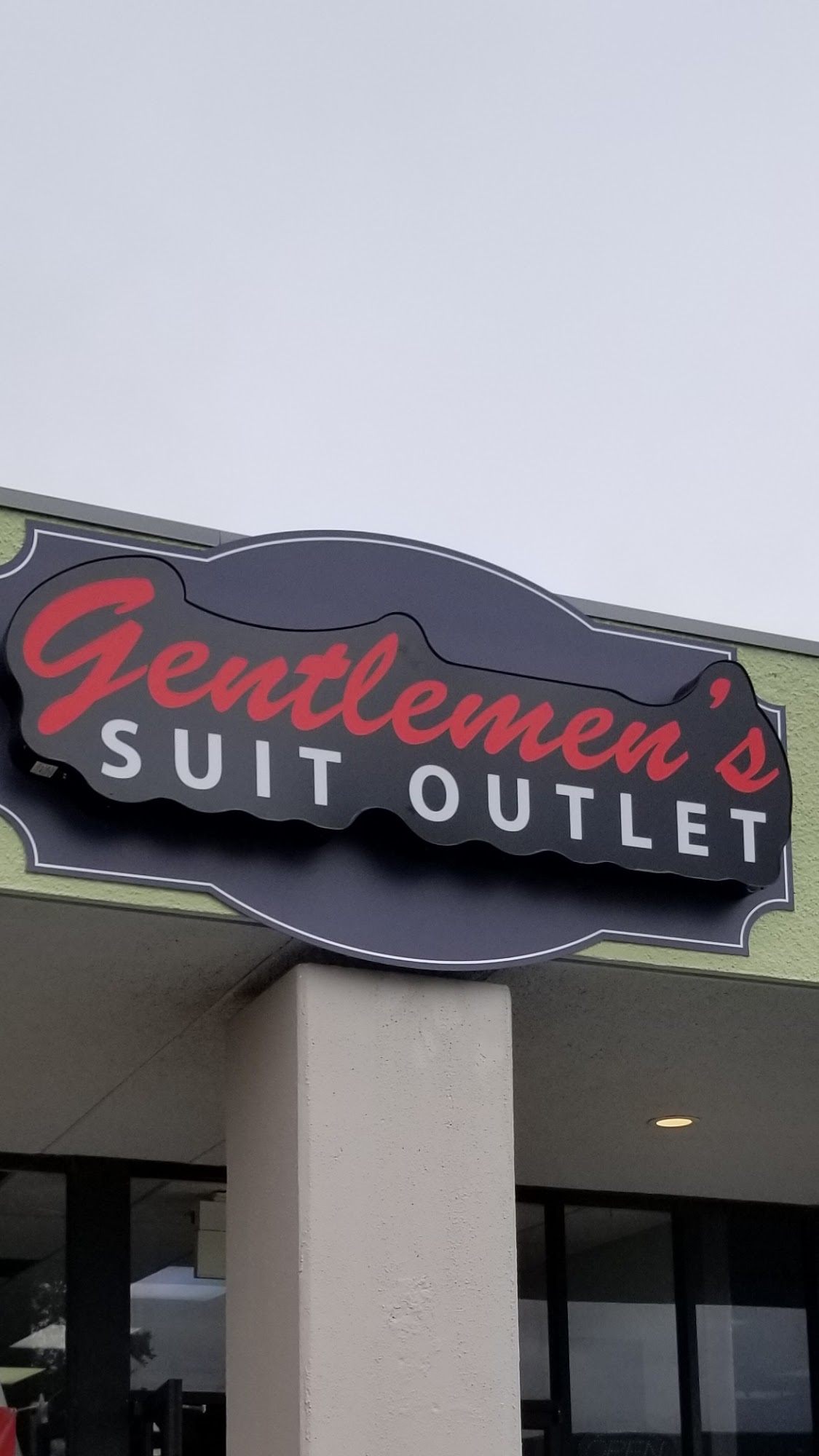 Gentlemen's suit outlet