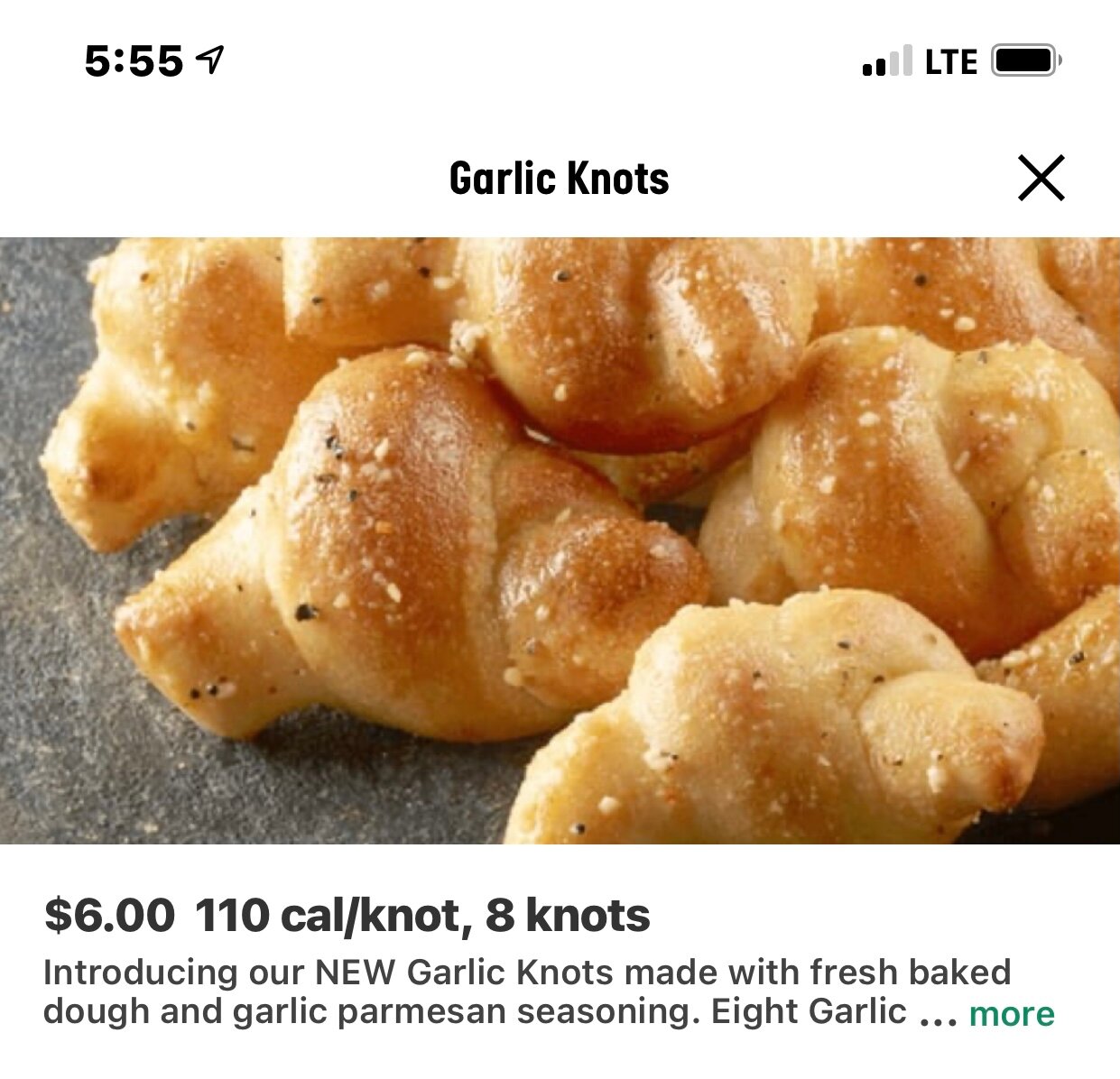 Papa Johns Pizza Menu