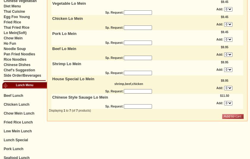 Peking Chef Restaurant Menu