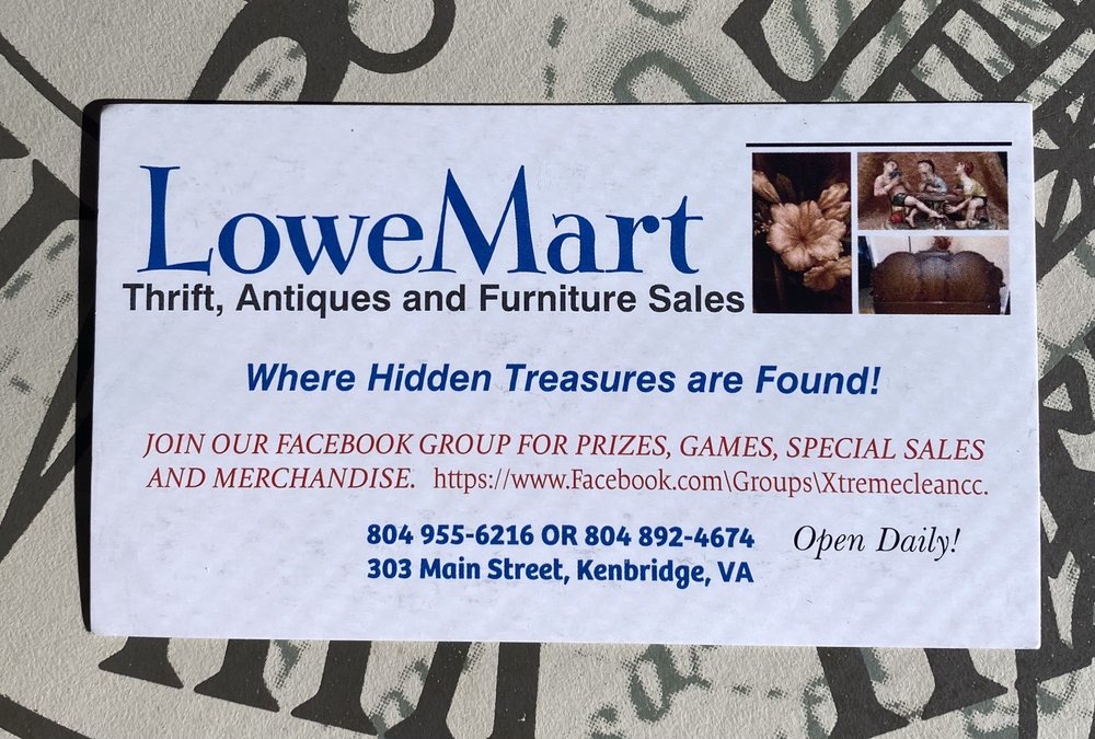 LoweMart Thrift, Antiques and Furniture Sales