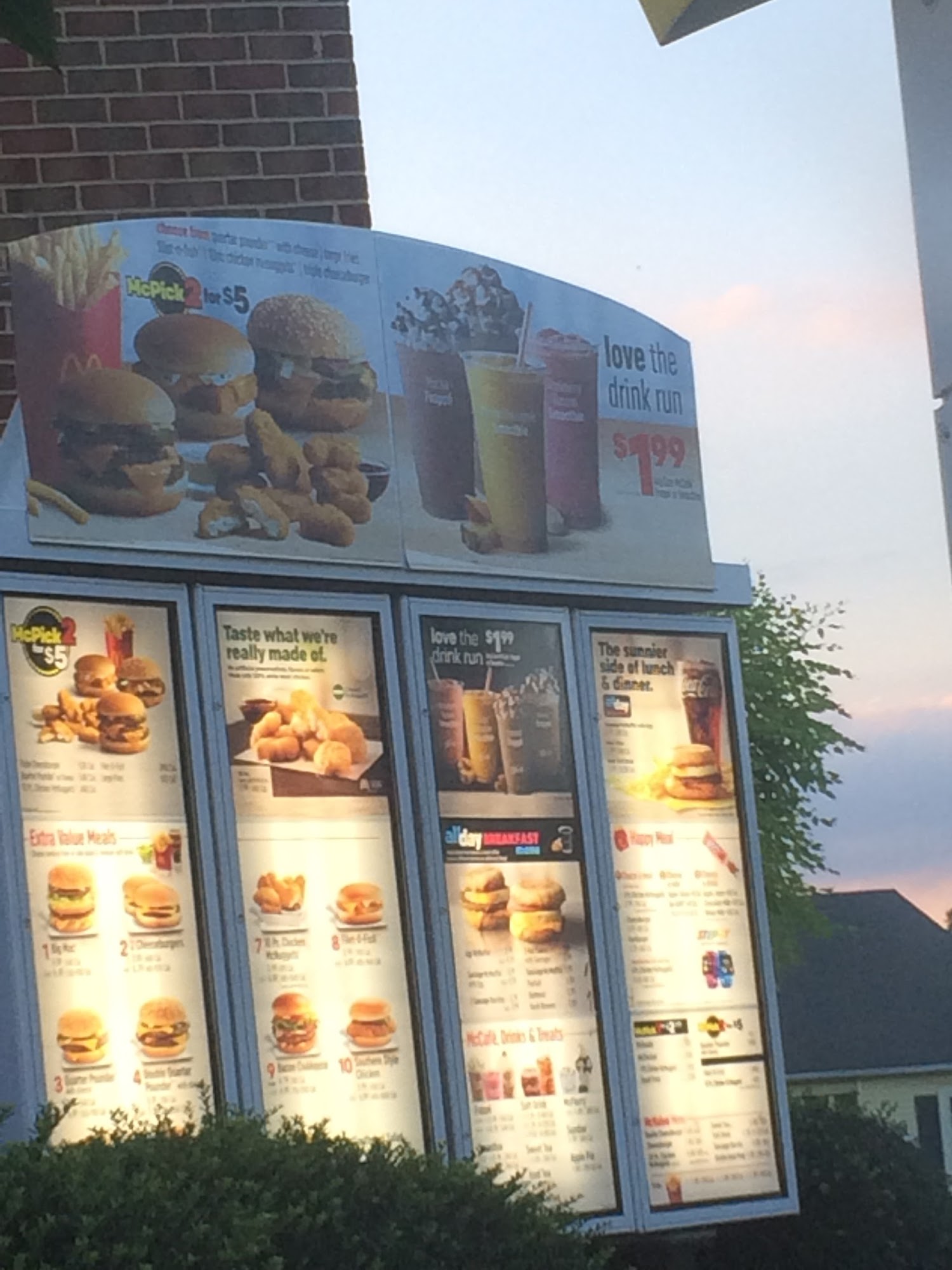 McDonald's Menu