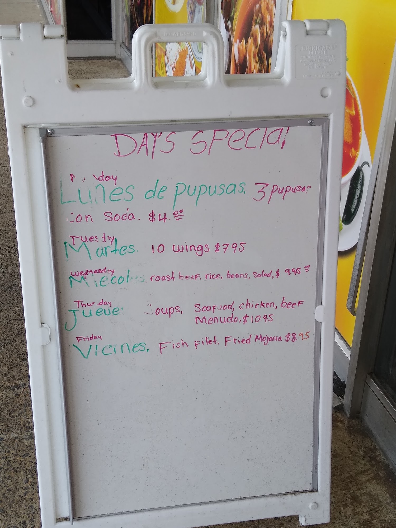 Pappasitos Restaurant Menu