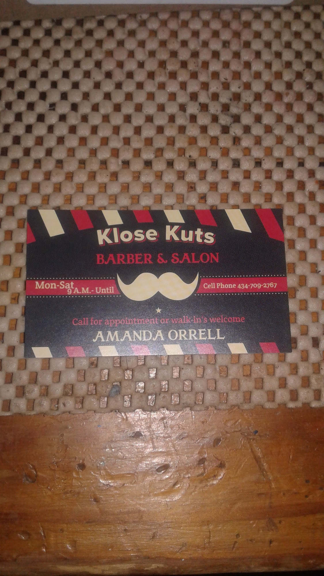 Klose Kuts Barber And Salon 733 White Ridge Rd, Sutherlin Virginia 24594