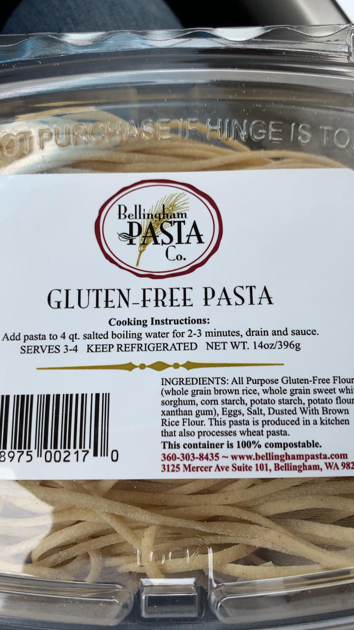 Bellingham Pasta Co Menu