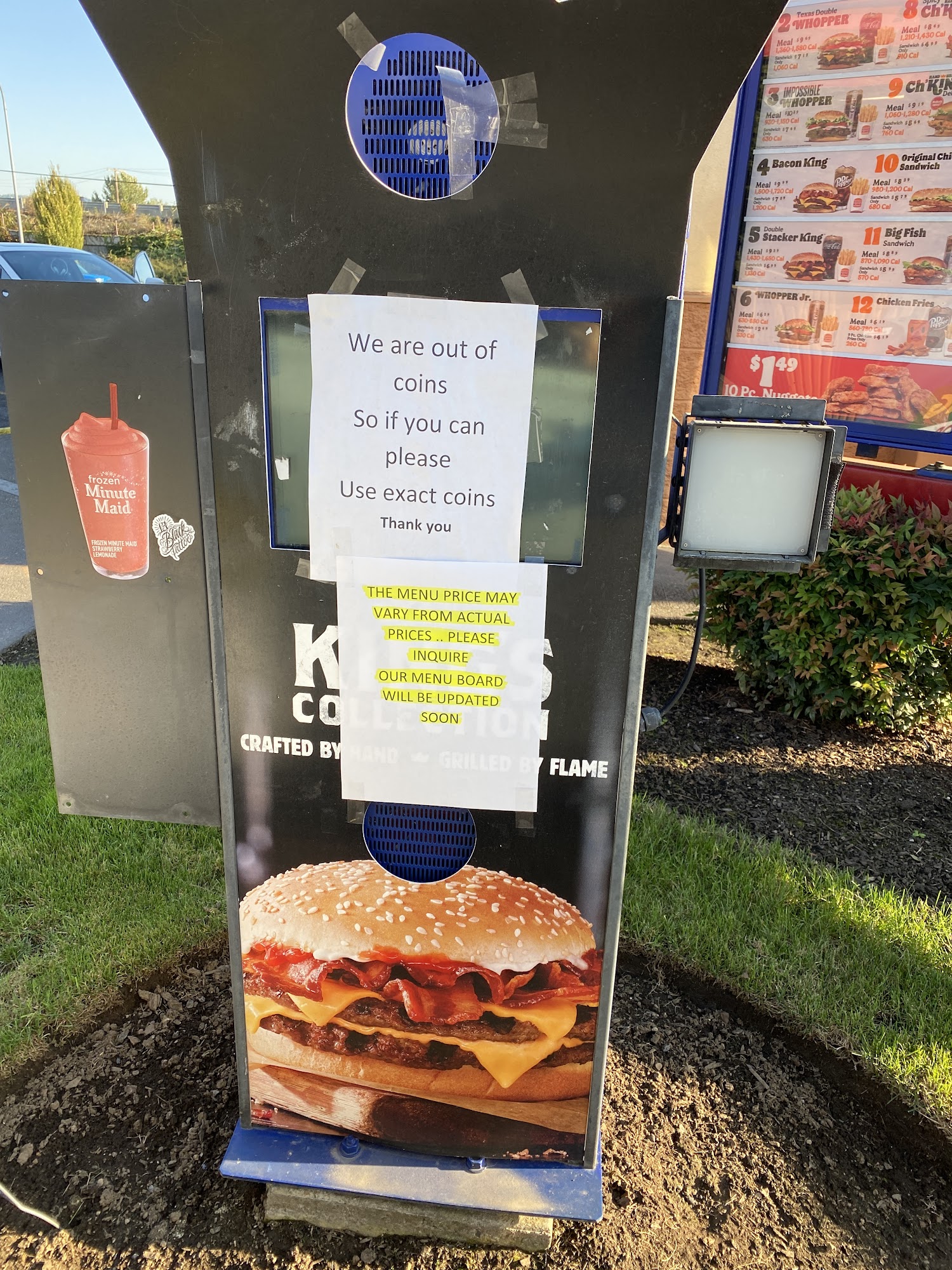 Burger King Menu
