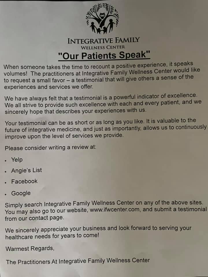 Integrative Family Wellness Center: Holistic Medicine for Greater Milwaukee