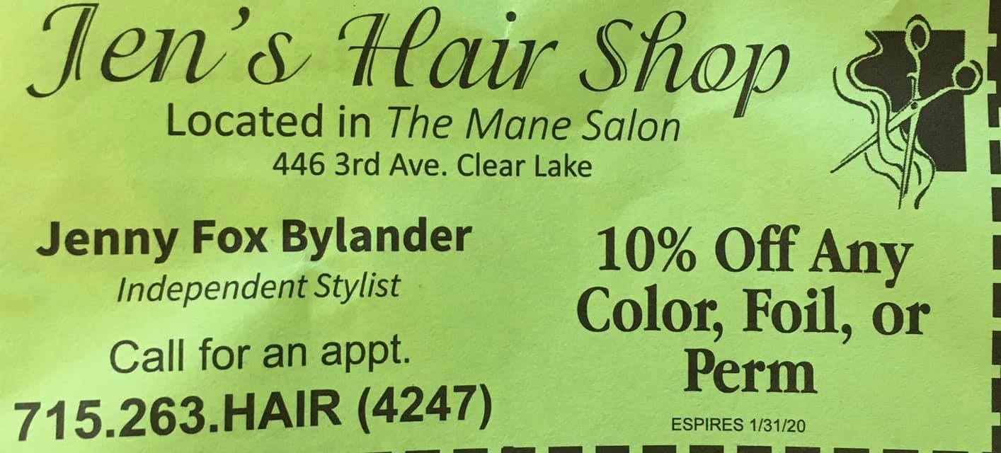 The Mane Salon 446 3rd Ave, Clear Lake Wisconsin 54005