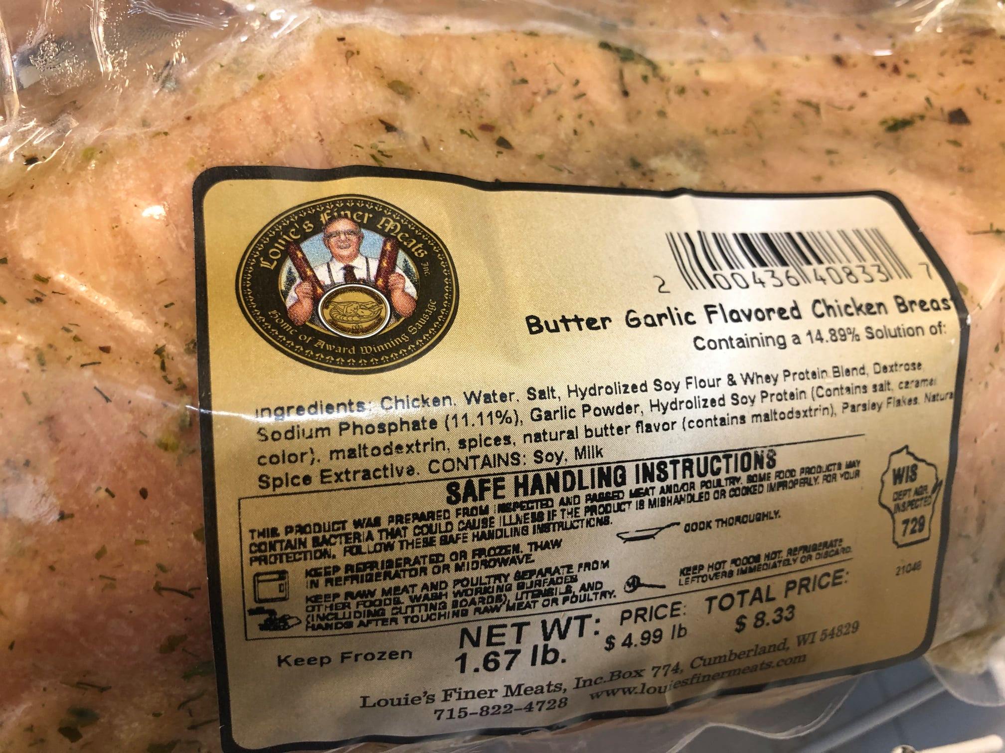 Miller's market Menu